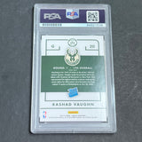 2015-16 Panini Donruss #20 Rashad Vaughn Signed Card AUTO 10 PSA Slabbed RC Bucks