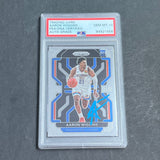 2021-22 Panini Prizm #286 Aaron Wiggins signed card AUTO 10 PSA/DNA Encapsulated RC Thunder