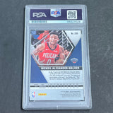 2019-20 Panini Mosaic #205 Nickeil Alexander-Walker Signed Card AUTO PSA Slabbed Pelicans
