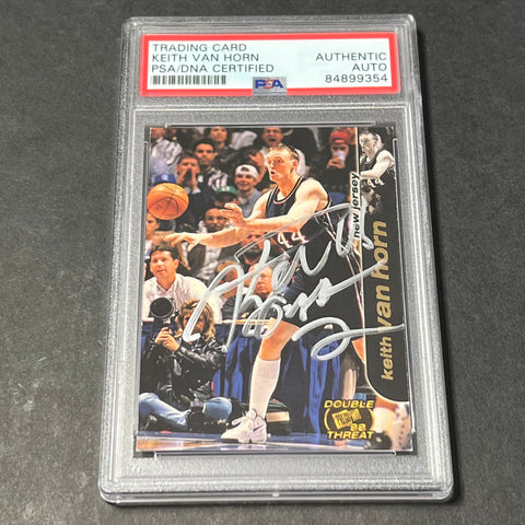 1998 Press #36 Keith Van Horn Signed Card AUTO PSA Slabbed Nets