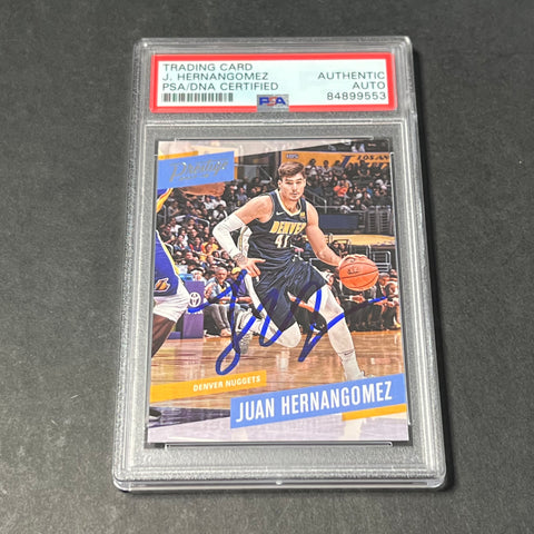 2017-18 Panini Prestige #90 Juan Hernangomez Signed Card PSA AUTO Nuggets