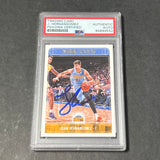 2017-18 NBA Hoops #148 Juan Hernangomez Signed Card PSA Nuggets