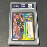 1993-94 Fleer #89 Dale Davis Signed Card PSA Slabbed Pacers