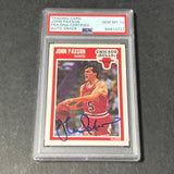 1989-90 Fleer #22 John Paxson Signed Card AUTO Grade 10 PSA Slabbed Bulls