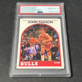 1989-90 NBA Hoops #89 John Paxson Signed Card AUTO Grade 10 PSA Slabbed Bulls