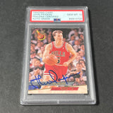 1993-94 Fleer Ultra #32 John Paxson Signed Card AUTO Grade 10 PSA Slabbed Bulls