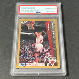 1992-93 Fleer #35 John Paxson Signed Card AUTO Grade 10 PSA Slabbed Bulls