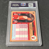 1992-93 Fleer #35 John Paxson Signed Card AUTO Grade 10 PSA Slabbed Bulls