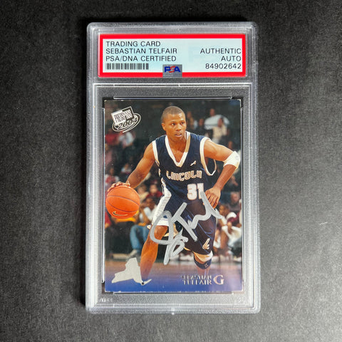 2004 Press Pass #30 Sebastian Telfair Signed Card AUTO PSA/DNA Slabbed Lincoln