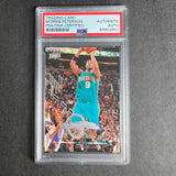 2008-09 Upper Deck #130 Morris Peterson Signed Card AUTO PSA Slabbed Hornets
