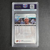 2008-09 Upper Deck #130 Morris Peterson Signed Card AUTO PSA Slabbed Hornets