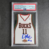 2010-11 Panini Threads #6 Darington Hobson Signed Card AUTO PSA/DNA Slabbed Bucks