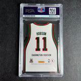 2010-11 Panini Threads #6 Darington Hobson Signed Card AUTO PSA/DNA Slabbed Bucks