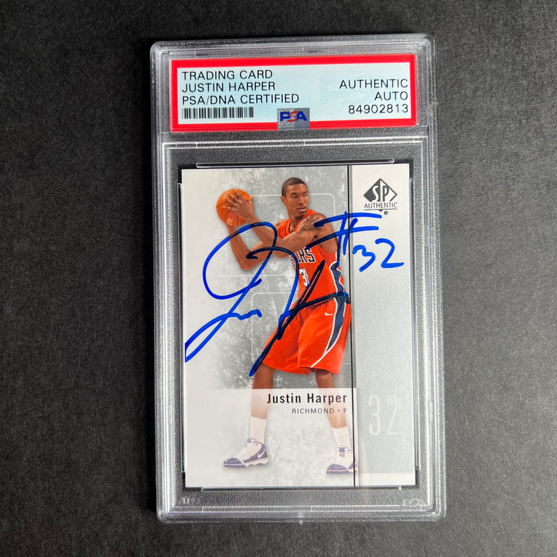 2011-2012 Upper Deck SPA #20 Justin Harper Signed Card AUTO PSA Slabbed Spiders