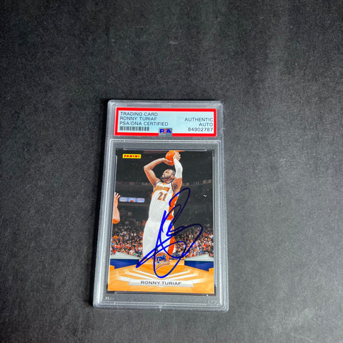 2009-10 Panini #256 Ronny Turiaf Signed Card AUTO PSA Slabbed Warriors