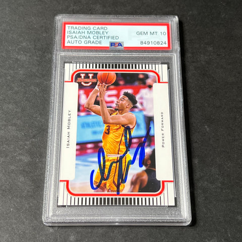 2021-22 Bowman U #2K3B-17 Isaiah Mobley Signed Card AUTO 10 PSA Slabbed USC