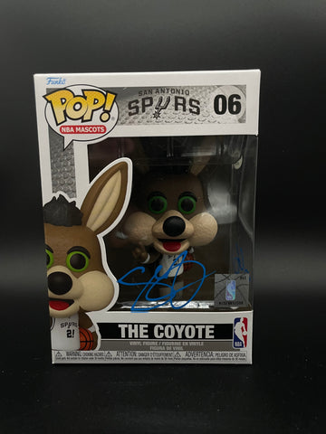 Zach Collins Signed The Coyote Funko Pop PSA/DNA Encapsulated San Antonio Spurs Autographed