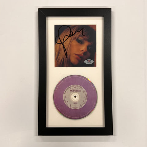 Taylor Swift Signed CD Cover Framed PSA/DNA Lavender Midnights Autographed