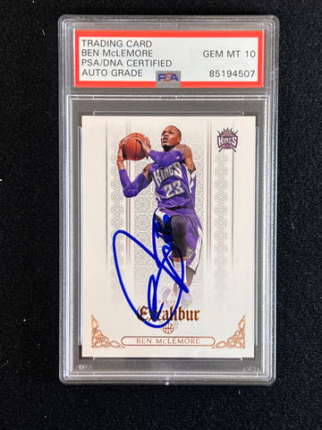 2014-15 Panini Excalibur #9 Ben McLemore Signed Card AUTO 10 PSA Slabbed Kings