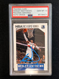 2015-16 NBA Hoops #230 Wesley Matthews Signed Card AUTO 10 PSA Slabbed Mavericks