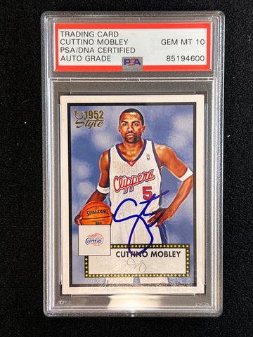 2006 Topps Basketball #115 Cuttino Mobley Signed Card AUTO 10 PSA Slabbed Clippers