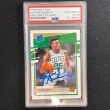 2020-21 Donruss Rated Rookie #232 Aaron Nesmith Signed Card AUTO PSA Slabbed RC Celtics