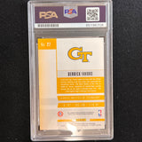 2015-16 Contenders Draft Picks #27 Derrick Favors Signed Card AUTO PSA Slabbed Georgia Tech