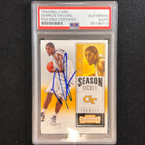 2015-16 Contenders Draft Picks #27 Derrick Favors Signed Card AUTO PSA Slabbed Georgia Tech