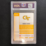 2015-16 Contenders Draft Picks #27 Derrick Favors Signed Card AUTO PSA Slabbed Georgia Tech