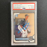 2021 Topps #BCP-30 Jose Salas Signed Card PSA Slabbed AUTO Marlins