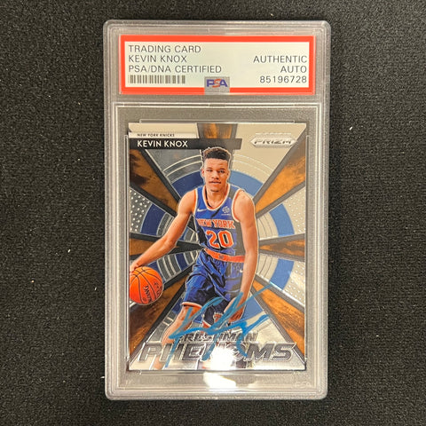 2018-19 Panini-Prizm #17 Kevin Knox Signed Card AUTO PSA Slabbed RC Knicks