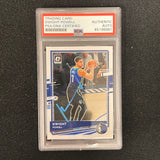 2019-20 Panini Hoops #45 Dwight Powell Card AUTO PSA Slabbed Mavericks