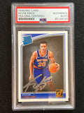 2018-19 Donruss Optic Rated Rookie #190 Kevin Knox Signed Card AUTO PSA Slabbed RC Knicks