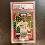 2018 Panini Prizm World Cup Red Mosaic Prizm #282 Sadio Mane PSA MINT 9