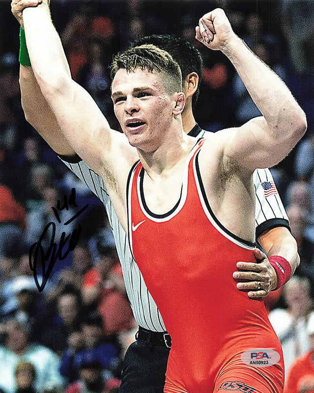 Boo Lewallen Signed 8x10 Photo PSA/DNA Oregon State Beavers Wrestling Autographed