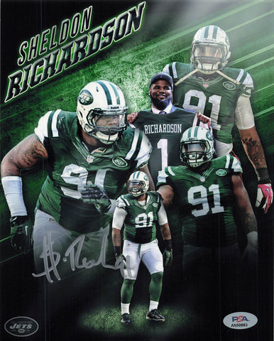 Sheldon Richardson signed 8x10 photo PSA/DNA New York Jets Autographed