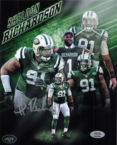 Sheldon Richardson signed 8x10 photo PSA/DNA New York Jets Autographed