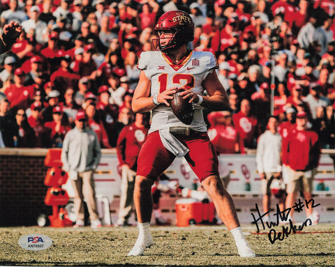 Hunter Dekkers signed 8x10 photo PSA/DNA Autographed Iowa State Football
