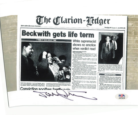 Bobby Delaughter signed 8x10 photo PSA/DNA Autographed Lawyer