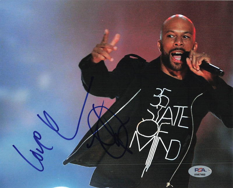 Common signed 8x10 photo PSA/DNA Autographed Musician