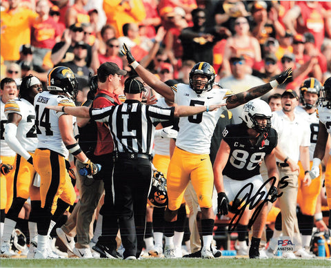 Jestin Jacobs signed 8x10 photo PSA/DNA Autographed Iowa Football