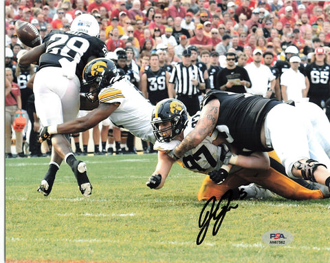 Jestin Jacobs signed 8x10 photo PSA/DNA Autographed Iowa Football