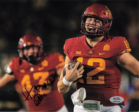 Hunter Dekkers signed 8x10 photo PSA/DNA Autographed Iowa State Football