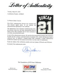 Tim Duncan Signed jersey PSA/DNA San Antonio Spurs Autographed