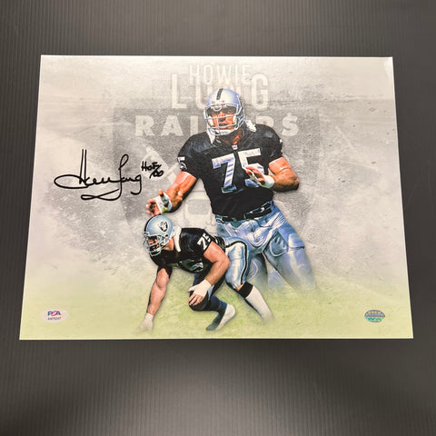 Howie Long signed 11x14 photo PSA/DNA Oakland Raiders Autographed