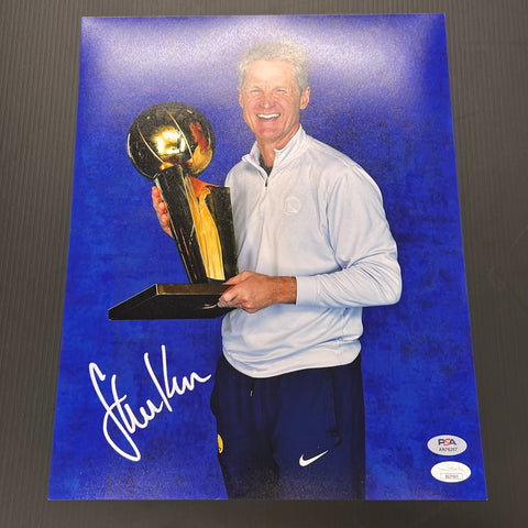 Steve Kerr signed 11x14 photo PSA/DNA Golden State Warriors Autographed