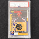 2004-05 Upper Deck #HCM-JC Jamal Crawford Signed Card AUTO PSA/DNA Slabbed Knicks