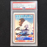 1983 Topps #225 Roosevelt Leaks Signed Card PSA/DNA AUTO Slabbed Bills