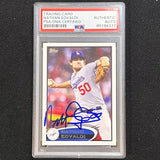 2012 Topps #405 Nathan Eovaldi Signed Card PSA/DNA Slabbed AUTO Dodgers