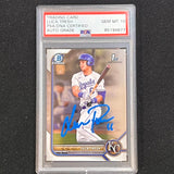 2022 Topps Bowman #BP-136 Luca Tresh Signed Card AUTO 10 PSA Slabbed Royals